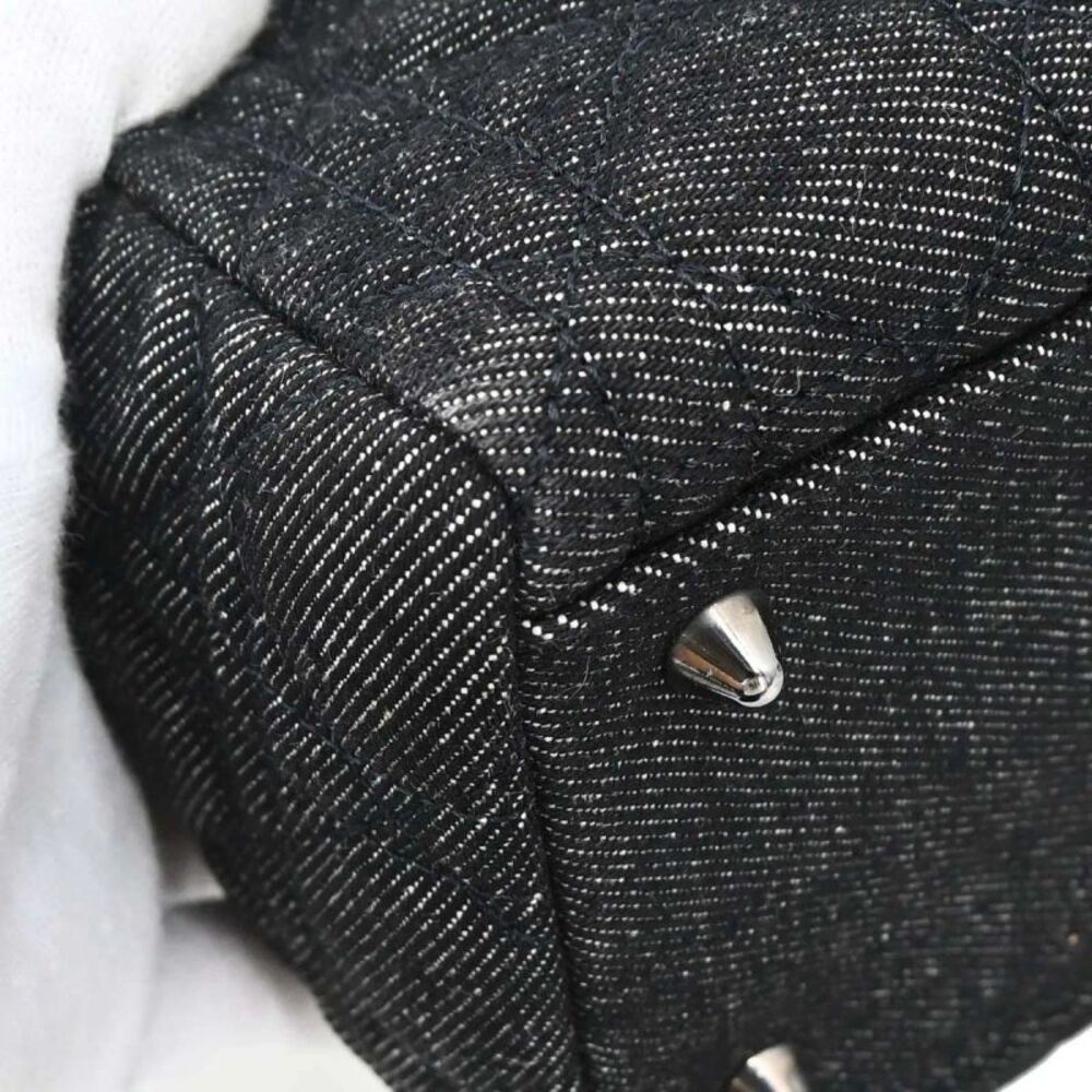 Christian Dior Vintage Lady Dior Cannage Quilt Denim Black Denim_Jeans Handbag - Picture 3 of 15